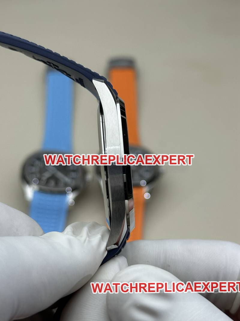Patek Philippe collectible watch BBF factory grenade blue dial blue rubber model 5168Gside live photo