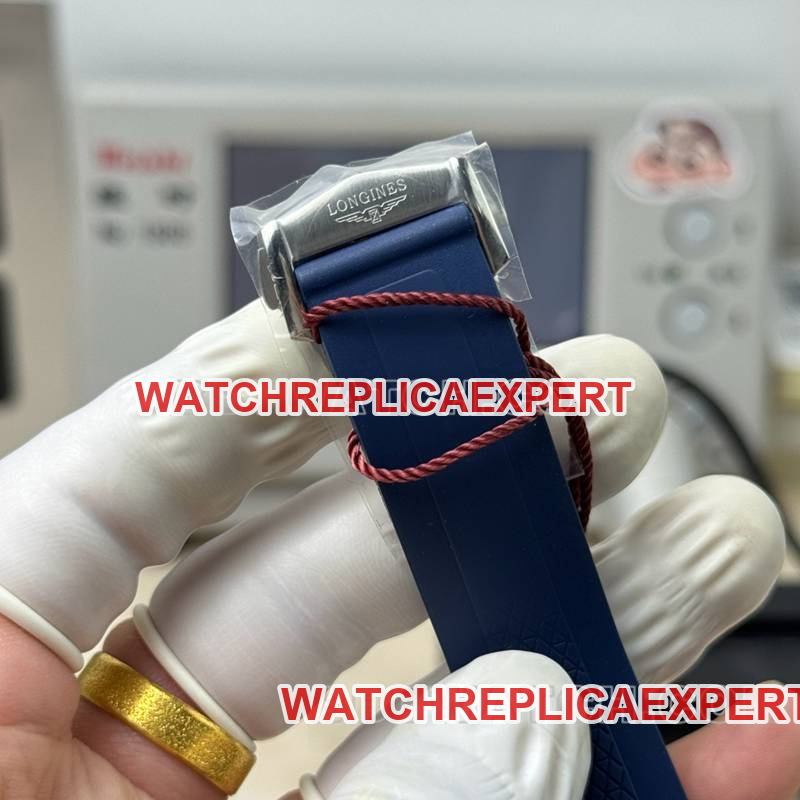 Longinestop-tier watch AF Factory Concas blue dial7750movement42mm rubber model braceletlive photos
