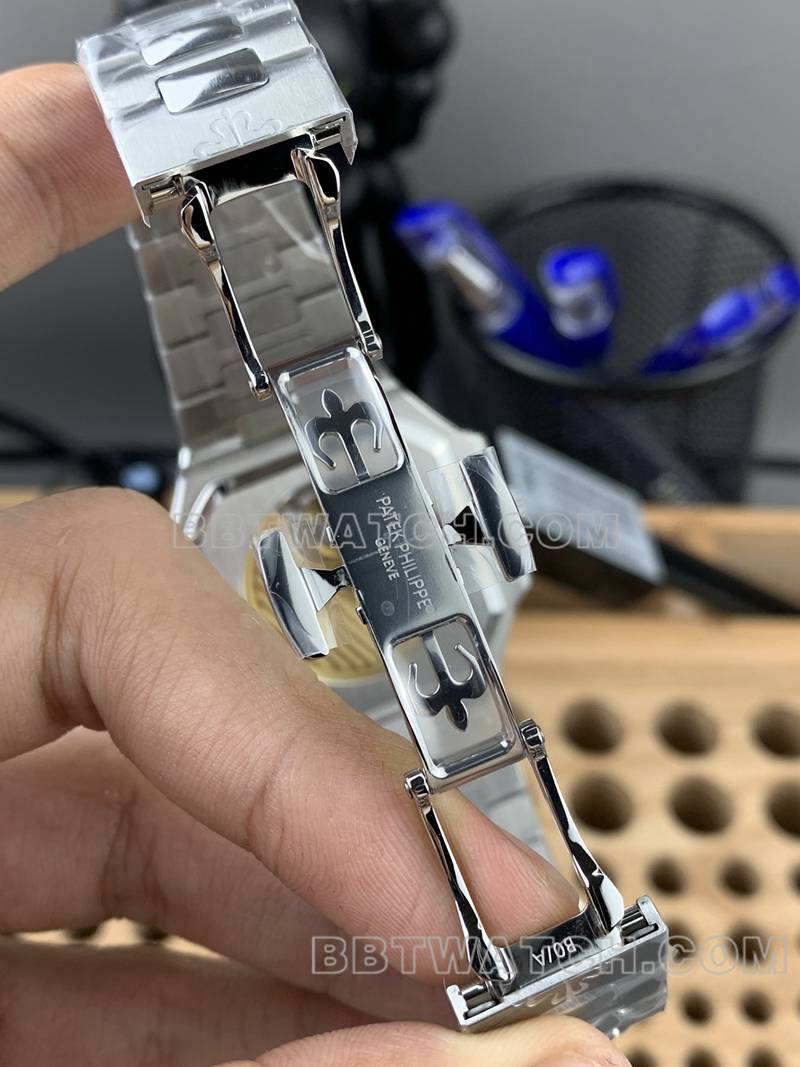 Patek Philippe watch PPF FactoryCubitusblack dial45MMsteel bracelet model 5821clasplive photos