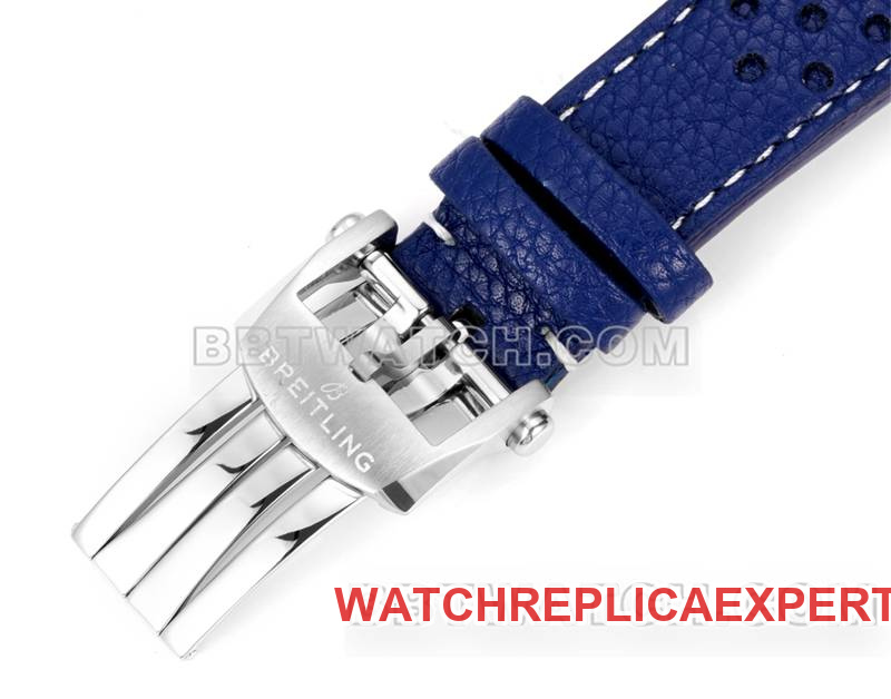 Breitling collectible watch BLS factory Yueyang blue dial41mmchronograph7750movementleather strap model braceletlive photos