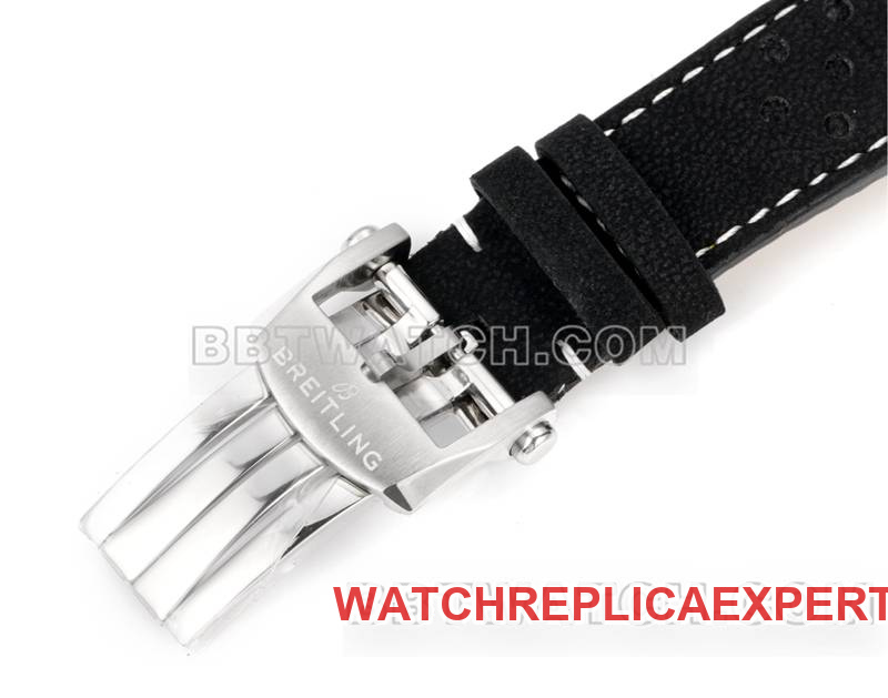 Breitlingtop-tier watch BLS factory Yueyang black dial41mmchronograph7750movementleather strap model braceletlive photos