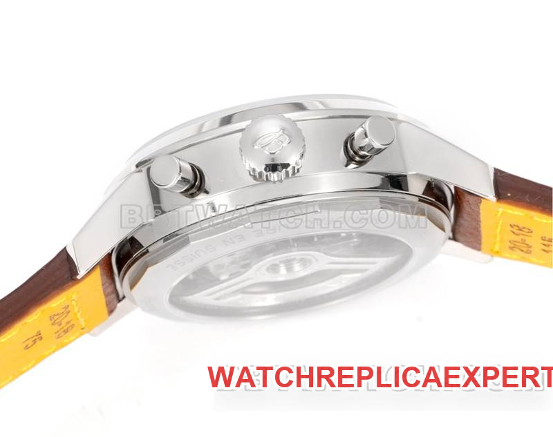 Breitling's collectible watch BLS factory Yueyang red brown plate 41mmchronograph7750movementleather strap model side live photo