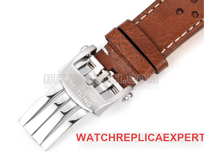 Breitling's collectible watch BLS factory Yueyang red brown plate 41mmchronograph7750movementleather strap model clasplive photos