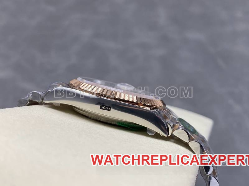 Rolextop-tier watch ARF FactoryDatejust mother-of-pearl disc 36mm rose goldsteel bracelet model side live photo