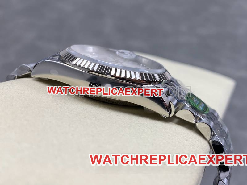 Rolex1:1replica watch ARF FactoryDatejust mother-of-pearl disc 36mm steel bracelet model side live photo