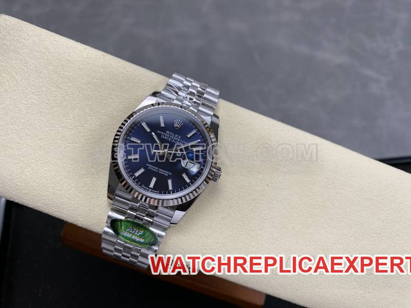 Rolex watch ARF FactoryDatejustblue dial36mmsteel bracelet front live photo