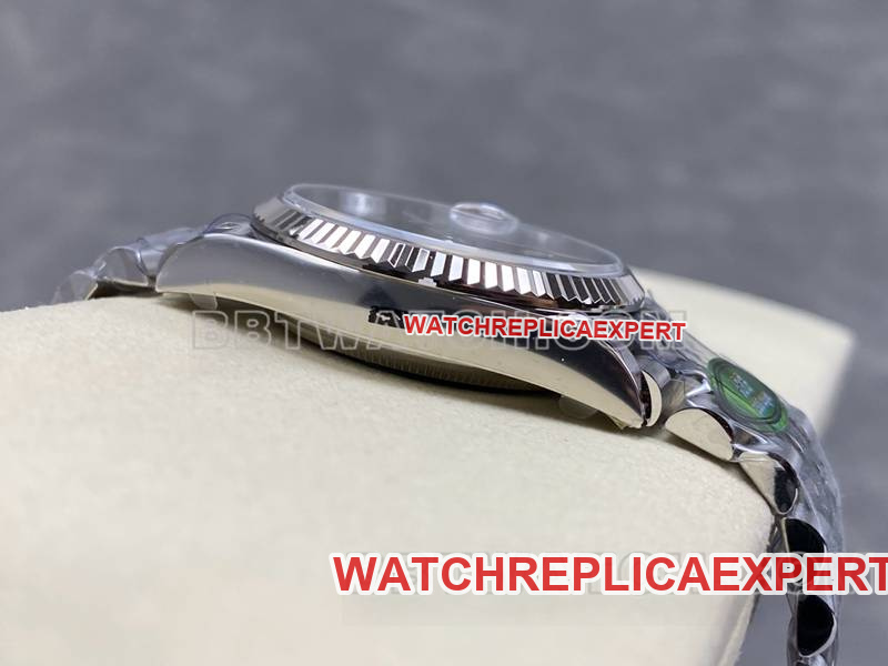 Rolex watch ARF FactoryDatejustblue dial36mmsteel bracelet model side live photo