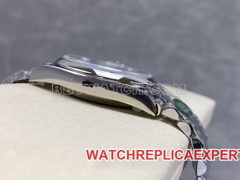 Rolextop-tier watch ARF FactoryDatejustgreen dial aperture 36mm steel bracelet model side live photo