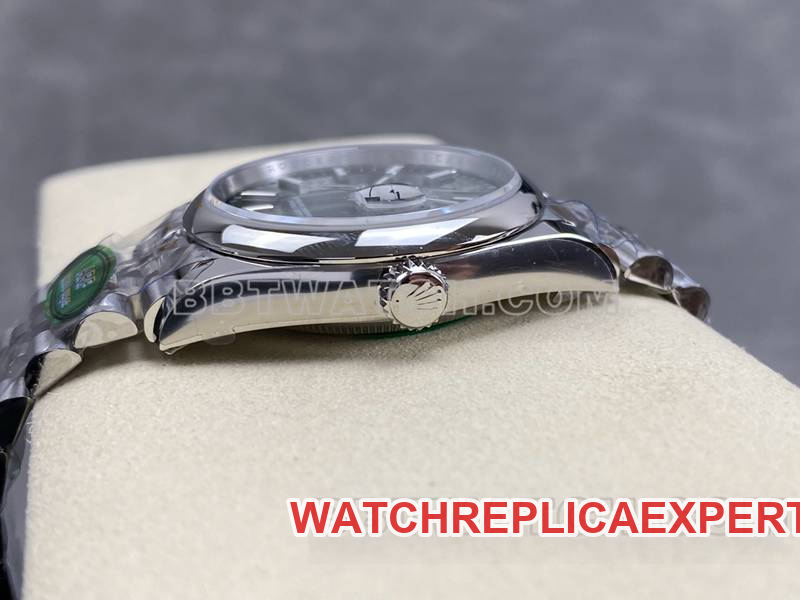 Rolextop-tier watch ARF FactoryDatejustgreen dial aperture 36mm steel bracelet model side live photo