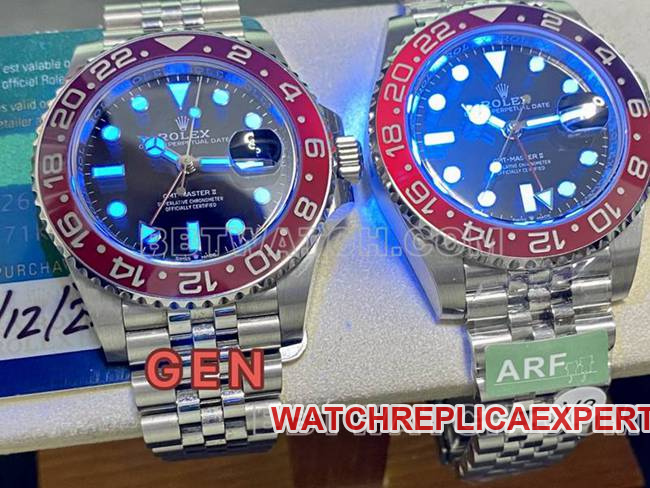 ARF Factory Rolex Top collectible watches GMT Cola Ring 126710 Review