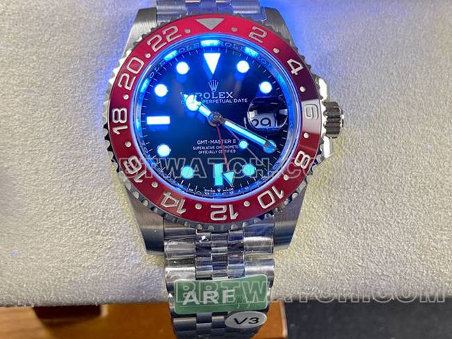 ARF Factory Rolex Top collectible watches GMT Cola Ring 126710 Review