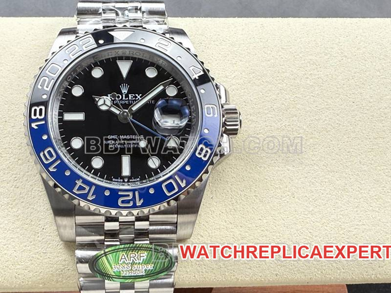 Rolex collectible watch ARF FactoryGMT-MasterGMTBatman bezel3285movementfront live photo