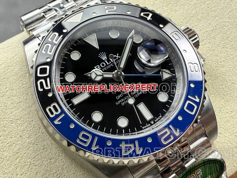 Rolex collectible watch ARF FactoryGMT-MasterGMTBatman bezel3285movementfront live photo
