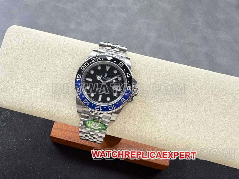 Rolex collectible watch ARF FactoryGMT-MasterGMTBatman bezel3285movementfront live photo