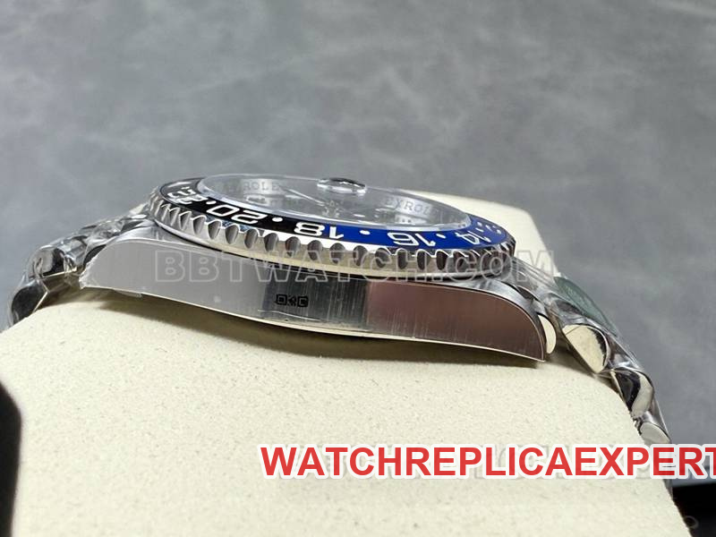 Rolex collectible watch ARF FactoryGMT-MasterGMTBatman bezel3285movementside live photo