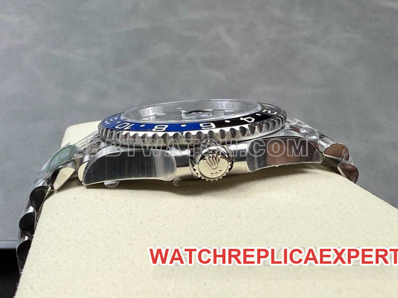 Rolex collectible watch ARF FactoryGMT-MasterGMTBatman bezel3285movementside live photo