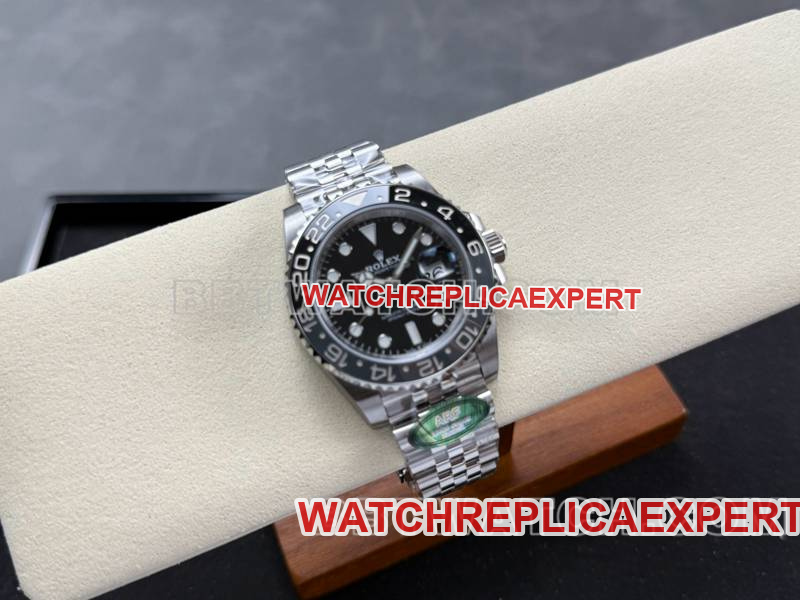 Rolex collectible watch ARF FactoryGMT-MasterGMT black and gray circle 3285movementfront live photo