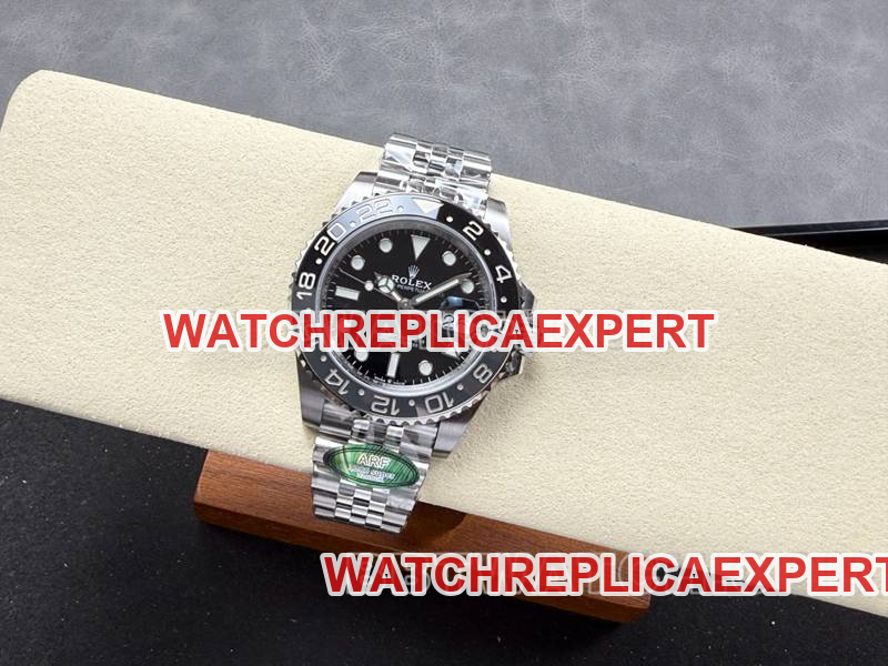 Rolex collectible watch ARF FactoryGMT-MasterGMT black and gray circle 3285movementfront live photo