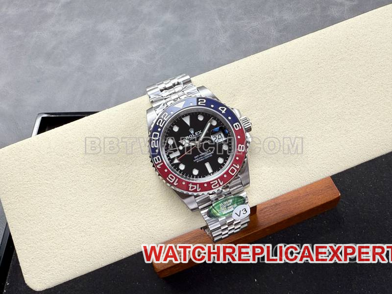 Rolex1:1replica watchARF FactoryGMT-MasterGMTPepsi bezel3285movementfront live photo