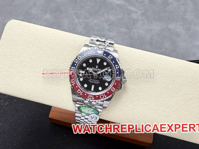 Rolex1:1replica watchARF FactoryGMT-MasterGMTPepsi bezel3285movementfront live photo