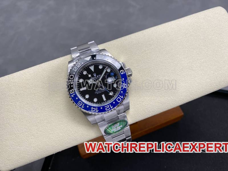 Rolex watch ARF FactoryGMT-MasterGMT Inter ring 3285 three-lattice link front live photo