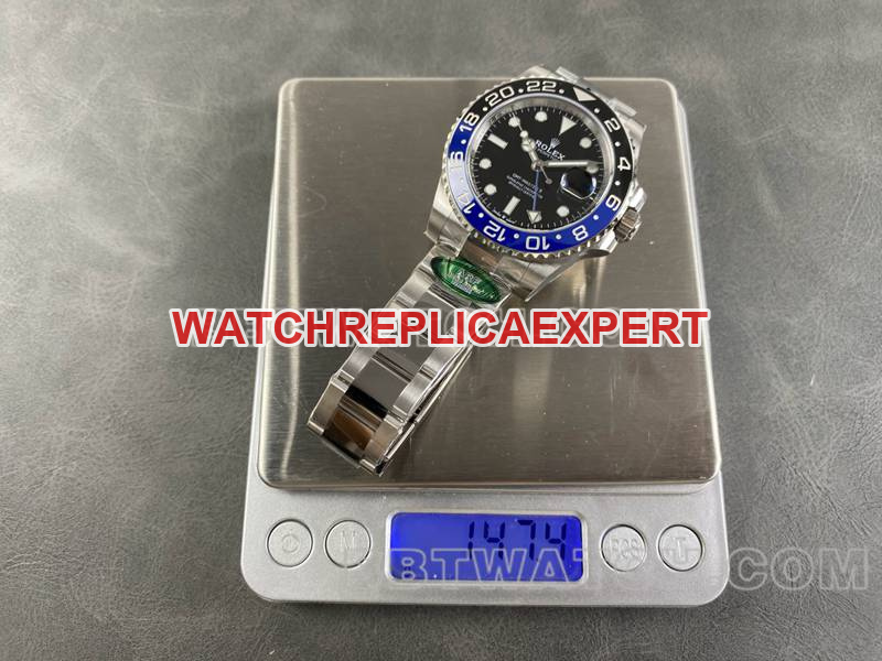 Rolex watch ARF FactoryGMT-MasterGMT Inter ring 3285 three-lattice link front live photo