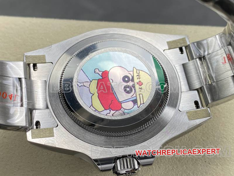 Rolex collectible watch ARF FactoryGMT-MasterGMT green and black circle 3285 three grid link caseback live photo