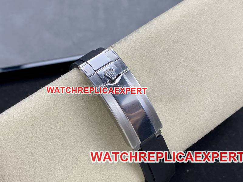 Rolex collectible watches ARF factory yacht masterpiece black plate 42mm rubber model strap real picture