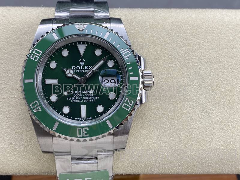 Rolextop-tier watchARF FactorySubmariner40mmStarbucks Submariner3135movement116610front live photo