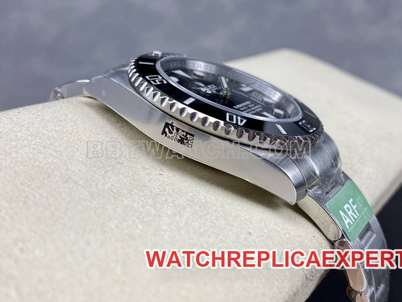 Rolex collectible watch ARF FactorySubmariner40mmBlack Submariner3135movement116610side live photo