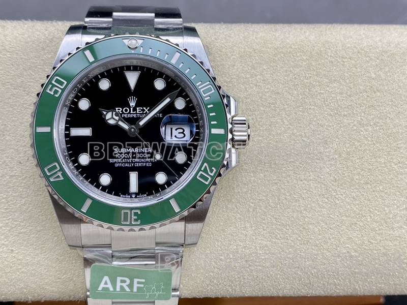 Rolex Watch ARF Factory Submariner 41mm Green Aqua Ghost 3235 Caliber 126610 Front Actual Picture