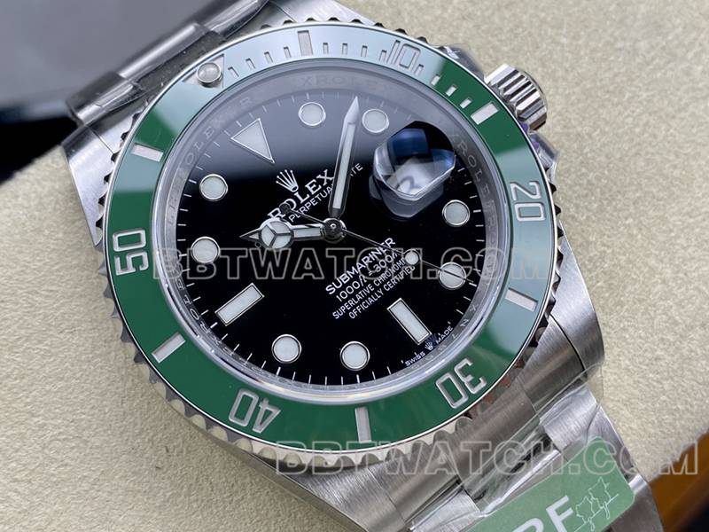 Rolex Watch ARF Factory Submariner 41mm Green Aqua Ghost 3235 Caliber 126610 Front Actual Picture