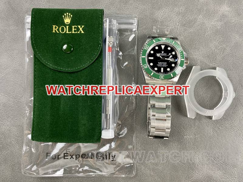 Rolex Watch ARF Factory Submariner 41mm Green Aqua Ghost 3235 Caliber 126610 Front Actual Picture
