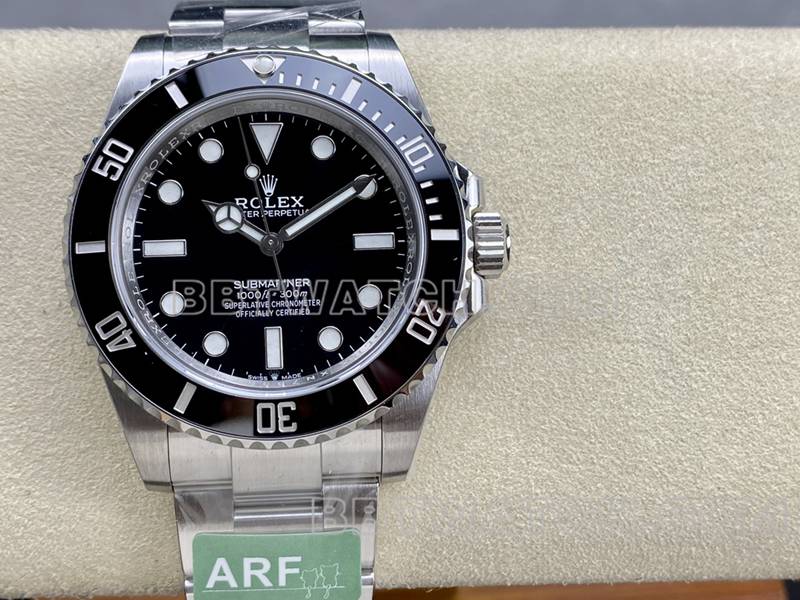 Rolex collectible watch ARF FactorySubmariner41mm no calendar Black Submariner3230movementfront live photo