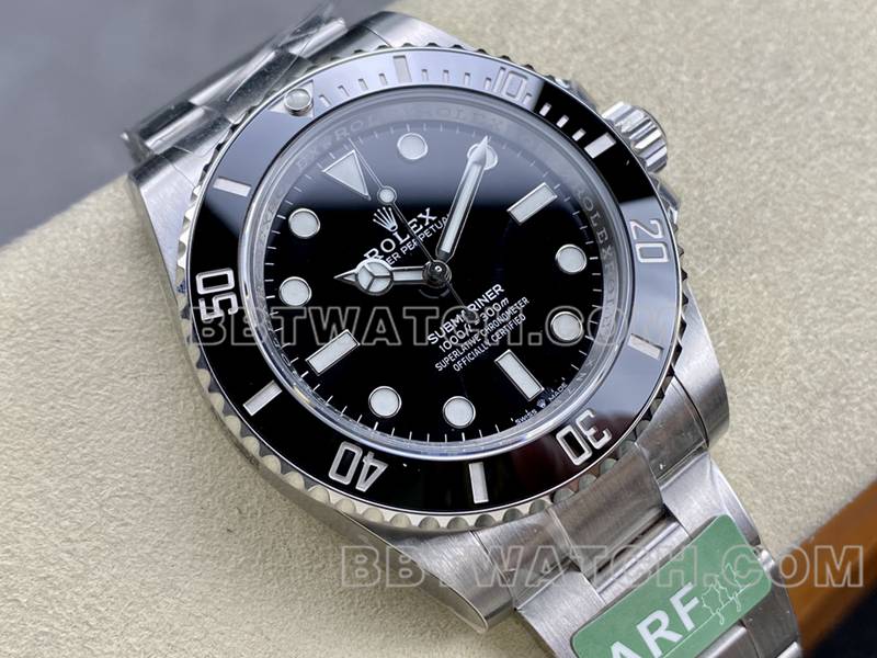 Rolex collectible watch ARF FactorySubmariner41mm no calendar Black Submariner3230movementfront live photo
