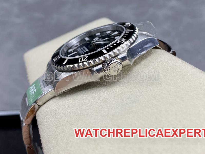Rolex collectible watch ARF FactorySubmariner41mm no calendar Black Submariner3230movementside live photo