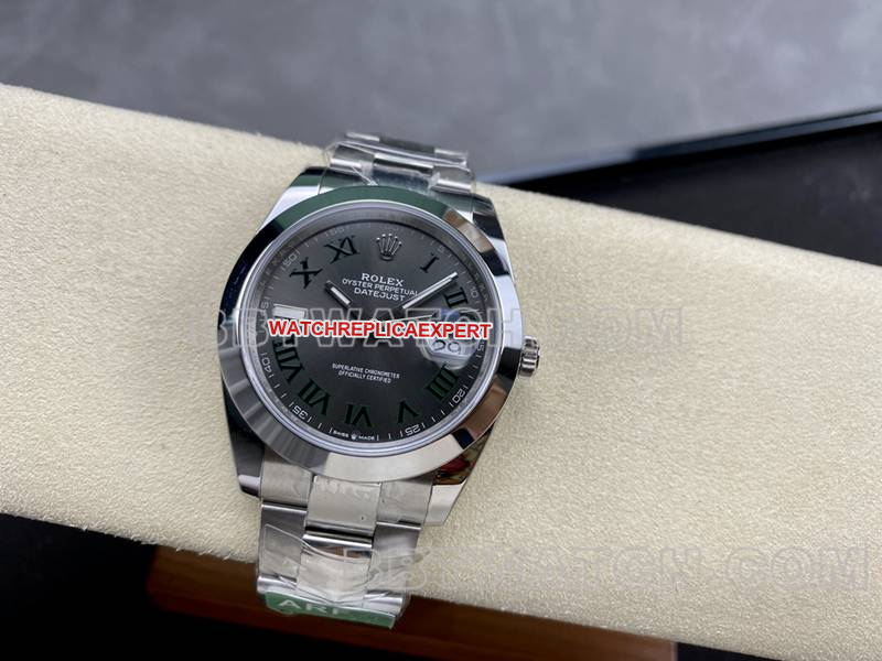 Rolex collectible watch ARF Factory log 41mm aperture gray plate 3235 steel bracelet front live photo