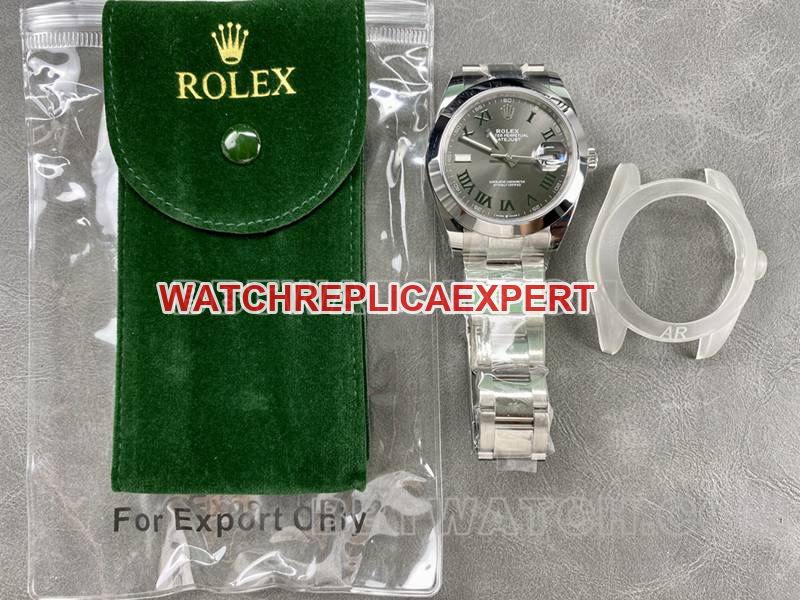 Rolex collectible watch ARF Factory log 41mm aperture gray plate 3235 steel bracelet front live photo