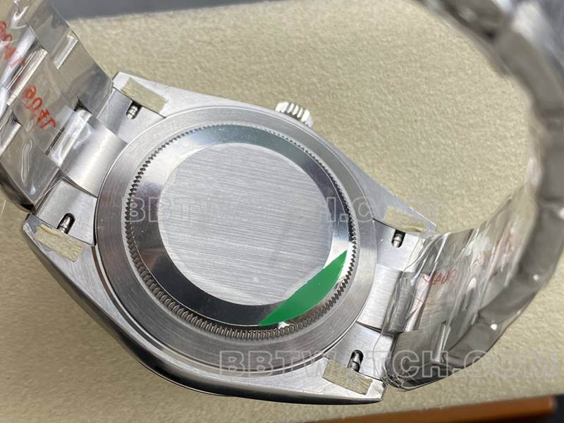 Rolextop-tier watch ARF Factory log 41mm aperture black dial3235steel bracelet caseback live photo