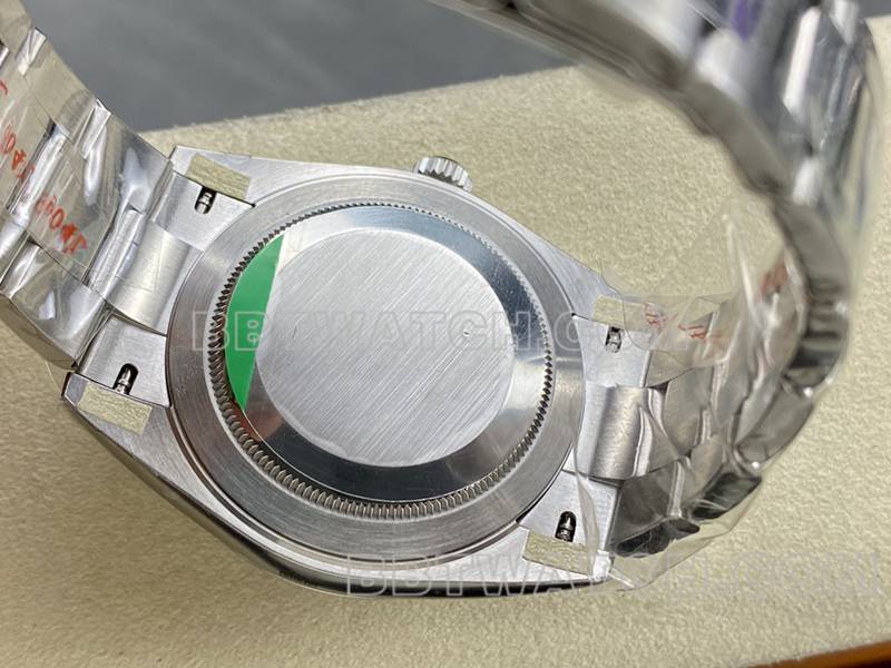 Rolex collectible watch ARF Factory log 41mm aperture blue dial3235 steel bracelet caseback live photo