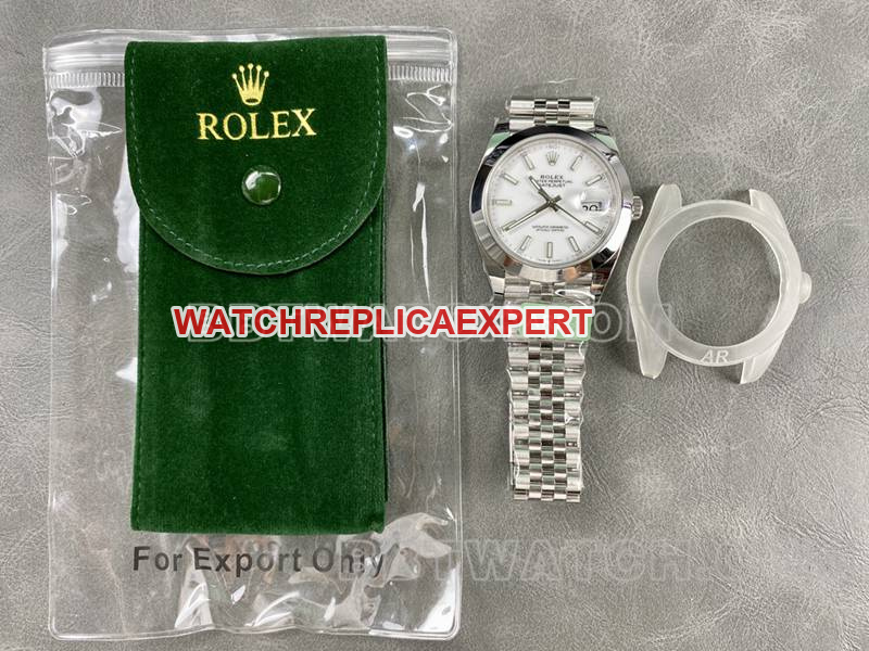 Rolex1:1replica watch ARF Factory log 41mm aperture white dial3235steel bracelet front live photo