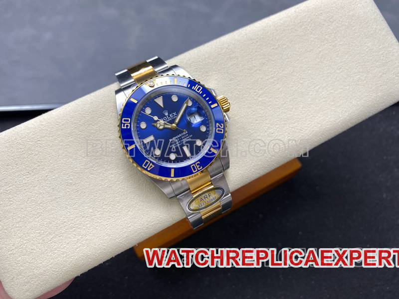 Rolex watch ARF FactorySubmariner41mm gold blue Submariner3235movementfront live photo