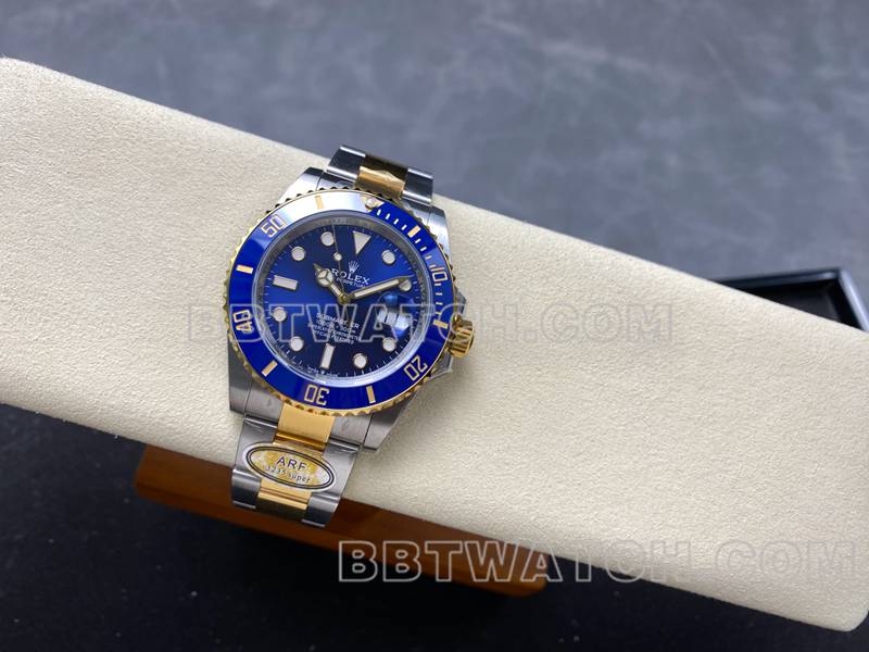 Rolex watch ARF FactorySubmariner41mm gold blue Submariner3235movementfront live photo