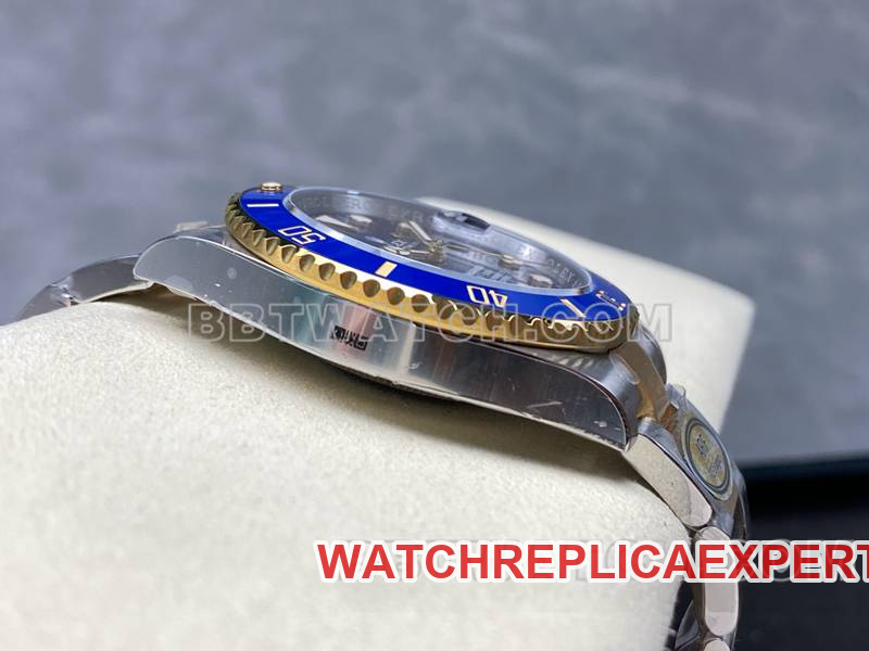 Rolex watch ARF FactorySubmariner41mm gold blue Submariner3235movementside live photo