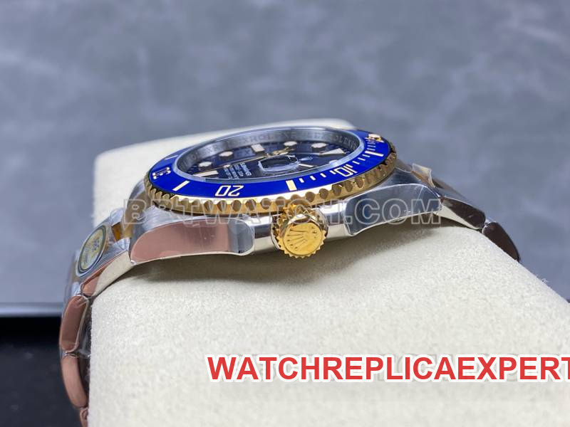 Rolex watch ARF FactorySubmariner41mm gold blue Submariner3235movementside live photo