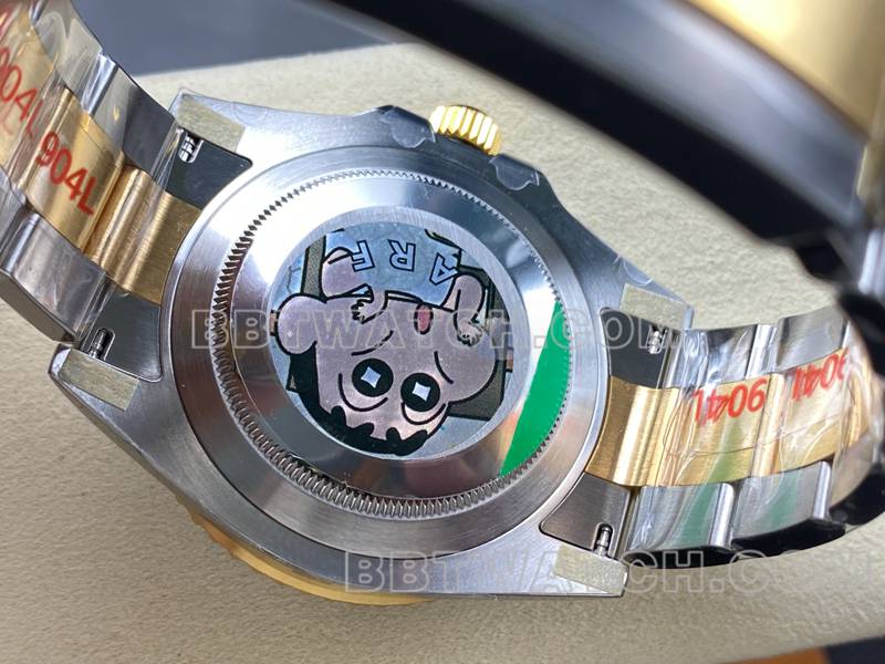 Rolex watch ARF FactorySubmariner41mm gold blue Submariner3235movementcaseback live photo