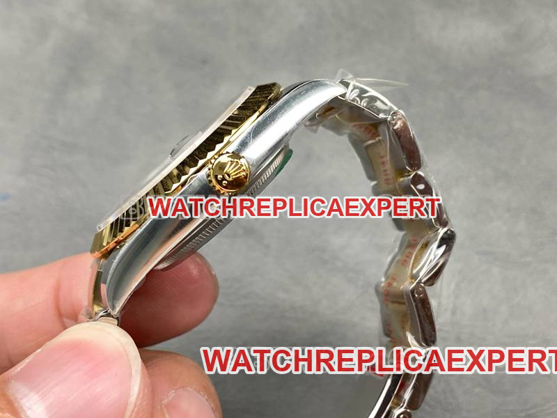 Rolex collectible Watches ARF Factory Log 41mm Black Plate 3235 Intergold Steel Strap Models Side by Side Actual Pictures