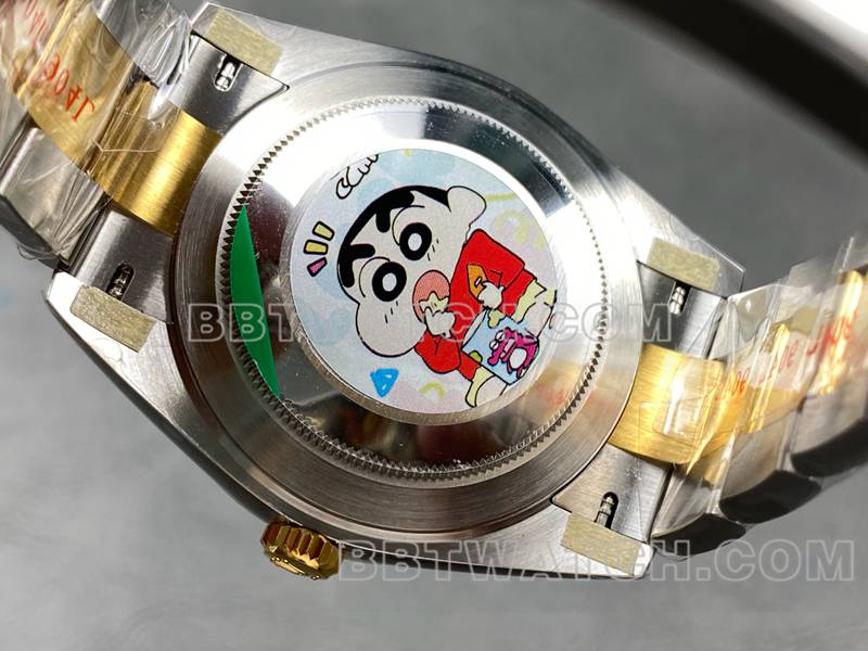 Rolex collectible watches ARF factory log 41mm black plate 3235 inter-gold steel belt models back real picture