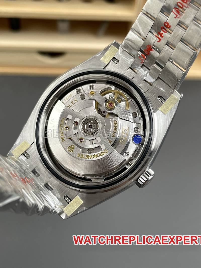 ARF Factory Rolex Watch - Datejust 41mm Black Dial with 3235 Movement and Steel Bracelet - Real Product Photos from the Back