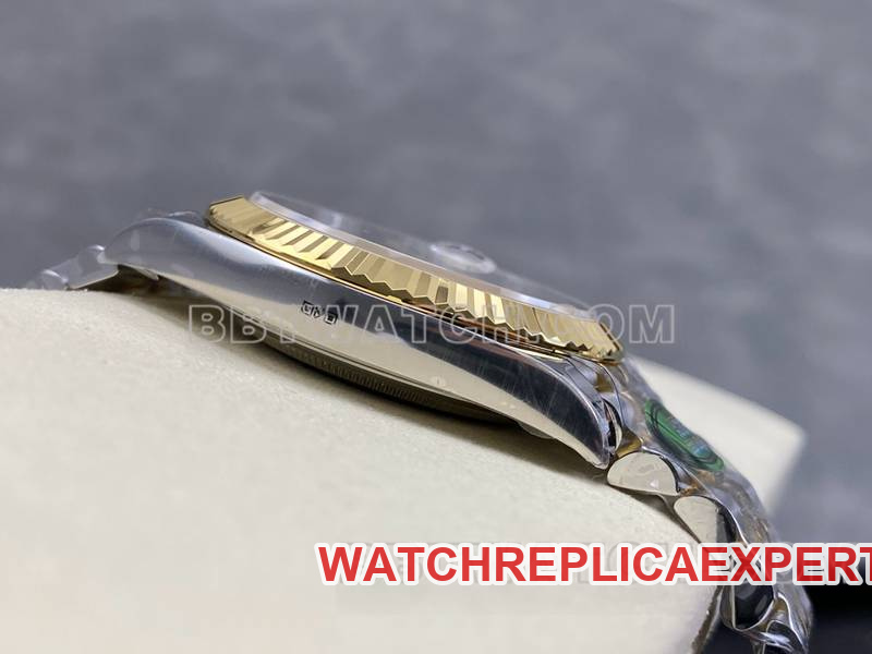 Rolex collectible watch ARF Factory log 41mmsilver dial3235 gold steel bracelet side live photo